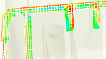 Dynamic slicing of flake orientation