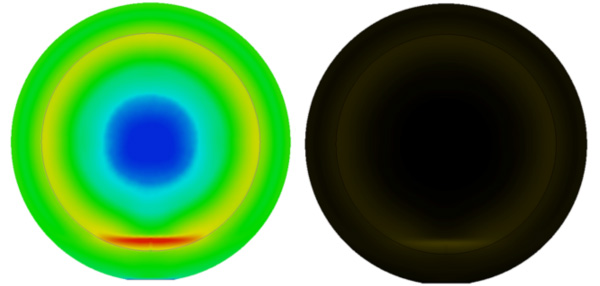 Thermally induced fringed order and pattern