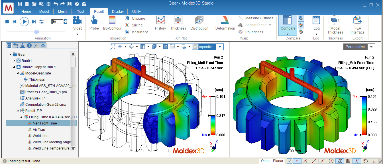 Moldex3D Viewer is a powerful and license free tool to read the analysis project developed in the new generation Moldex3D platform, Studio. It provides a variety of post-processing tools to visualize key properties and look into in-depth molding simulation.  Moldex3D Viewer offers a comprehensive communication platform that helps users to enhance efficiency on design verification and optimization. It is convenient for cross-departmental discussion and collaboration to view the pros and cons of all simulations and share more specific identification, such as part designers, mold makers, tooling engineers or customers worldwide.