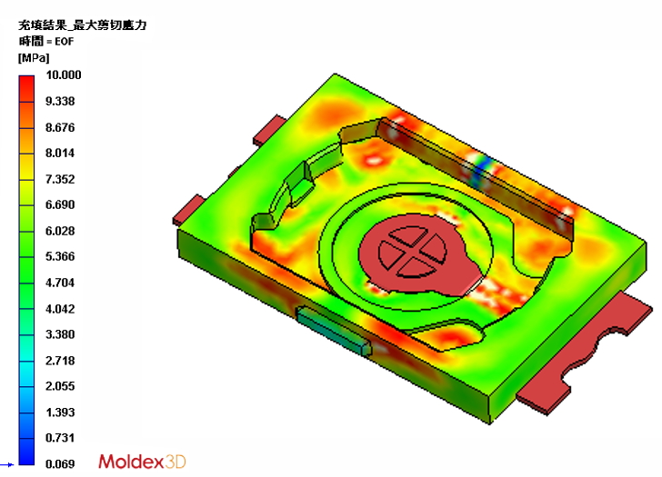 The T3C tact switch is one of the products with the highest output in Diptronics Manufacturing Inc. The main purpose of electronic switches is to turn on the circuit. This kind of product is easy to have air trap, weld line and lack of material in the manufacturing process, resulting in poor conduction of the product.  The team used Moldex3D to find out the solutions to balance the flow behavior of products, shorten the molding cycle, and improve appearance defects. Applying Moldex3D can effectively improve the product yield and reduce costs at the same time.