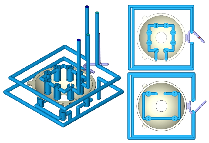 Moldex3D模流分析之东莞理工学院利用Moldex3D异型水路降低透镜残留应力的图2